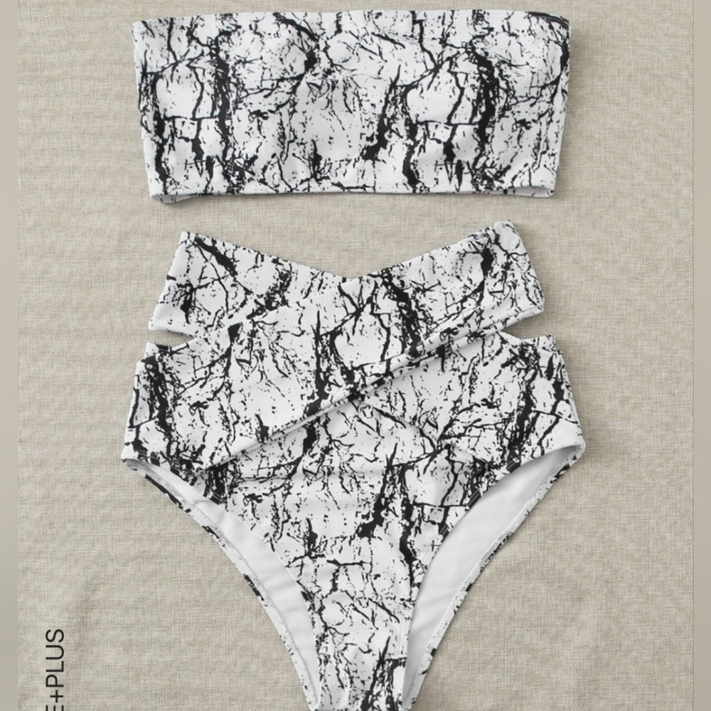 Marble Two Piece Swim